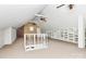Spacious bonus room with built-in shelving and two ceiling fans at 106 Patrick St, Gastonia, NC 28054