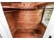 Cedar closet with shelves and window at 106 Patrick St, Gastonia, NC 28054