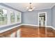 Spacious dining room with hardwood floors and backyard view at 106 Patrick St, Gastonia, NC 28054