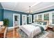 Main bedroom with ensuite bathroom and hardwood floors at 106 Patrick St, Gastonia, NC 28054