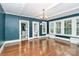 Main bedroom with hardwood floors and ensuite bathroom at 106 Patrick St, Gastonia, NC 28054