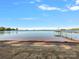 Scenic waterfront view with sandy beach and private dock at 109 Raspberry Ln, Mooresville, NC 28117