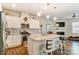 Modern kitchen with stainless steel appliances and an island at 11532 Ruby Rose Ln, Davidson, NC 28036