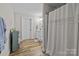 Clean bathroom with a shower/tub combo and white vanity at 1278 Burrell Rd, Clover, SC 29710