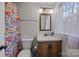 Clean bathroom with updated vanity and shower at 1278 Burrell Rd, Clover, SC 29710