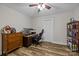 Home office featuring a standing desk and shelving unit at 1278 Burrell Rd, Clover, SC 29710