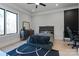 Bright bedroom with large windows, a comfy bed and built in desk at 15650 Youngblood Rd, Charlotte, NC 28278