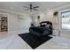 Bright bedroom with walk-in closet and marble floors at 15650 Youngblood Rd, Charlotte, NC 28278