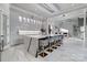 Modern kitchen with marble countertops and island at 15650 Youngblood Rd, Charlotte, NC 28278