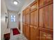 Inviting entryway with built-in storage and bench at 161 Picwyck Dr, Mooresville, NC 28115