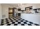 Kitchen with stainless steel refrigerator and island at 2209 Kings Dr, Gastonia, NC 28056