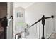 Bright foyer featuring a front door and staircase at 3834 Sipes Ln, Charlotte, NC 28269