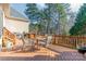 Spacious deck with seating area and wooded views at 4150 Summit Ridge Ln, Denver, NC 28037