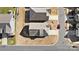Aerial view of a house and surrounding neighborhood at 5007 Grand Champion Ct, Iron Station, NC 28080