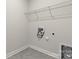Laundry room with shelving and hookups for washer and dryer at 5007 Grand Champion Ct, Iron Station, NC 28080