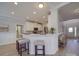 Modern kitchen with white cabinets and a breakfast bar at 6922 Concord Hwy, Monroe, NC 28110