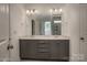 Double vanity bathroom with walk-in shower at 804 Pierce Ave, Mount Holly, NC 28120