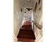 Stairs leading down to a partially finished basement at 931 Skyline Dr, Chester, SC 29706