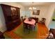 Formal dining room with hardwood floors and built-in hutch at 931 Skyline Dr, Chester, SC 29706