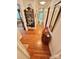 Long hallway with hardwood floors and built-in shelving at 931 Skyline Dr, Chester, SC 29706