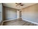 Spacious bedroom with ceiling fan and neutral wall paint at 1033 12Th Avenue Nw Dr, Hickory, NC 28601
