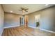 Main bedroom features wood floors and en-suite bathroom at 1033 12Th Avenue Nw Dr, Hickory, NC 28601