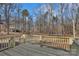 Wooden back deck overlooking wooded area at 118 Manteo St, Rock Hill, SC 29730