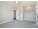 This is a bright bedroom with carpet and a ceiling fan, perfect for relaxation at 3432 Greene Rd, Monroe, NC 28110