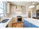 Modern kitchen featuring stainless appliances and eat-in kitchen island with white countertop at 3432 Greene Rd, Monroe, NC 28110