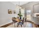 Kitchen dining area with wood table and gray chairs at 3436 Greene Rd, Monroe, NC 28110