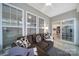Relaxing sunroom with comfy seating and view of the backyard at 3935 Yosemite Way, Fort Mill, SC 29707