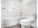 Clean bathroom with a tub, toilet and shower at 4005 Linville Falls Ln, Monroe, NC 28110