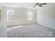 Bright bedroom with carpet and ceiling fan at 4005 Linville Falls Ln, Monroe, NC 28110