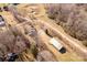 Aerial view of home, shed, and surrounding trees at 4641 Hickory Grove Rd, Sharon, SC 29742