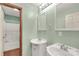Clean bathroom with double vanity, and shower/tub combo at 4641 Hickory Grove Rd, Sharon, SC 29742