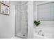 Clean bathroom with shower stall and bathtub at 5517 Cyrus Lee Ln, Monroe, NC 28110