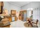 Kitchen boasts granite countertops, stainless steel appliances, and an eat-in area at 5517 Cyrus Lee Ln, Monroe, NC 28110