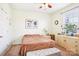 Cozy bedroom with a double bed and built-in dresser at 8814 Beaver Creek Dr, Charlotte, NC 28269