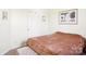 Simple bedroom with a double bed and neutral decor at 8814 Beaver Creek Dr, Charlotte, NC 28269