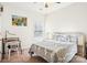Cozy bedroom with a double bed, a desk, and a window at 8814 Beaver Creek Dr, Charlotte, NC 28269