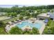Community pool with expansive sundeck and adjacent clubhouse at 917 Black Beard Dr, Denver, NC 28037