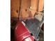 Red Yamaha golf cart in a shed at 119 River Ridge Trl # E175/176, Mount Gilead, NC 27306