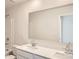 Bright bathroom with double vanity and large mirror at 1707 Wooten Way, Bessemer City, NC 28016