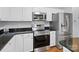 Kitchen with stainless steel appliances and granite countertops at 2609 Lamp Post Ln, Kannapolis, NC 28081