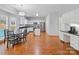 Open concept kitchen with island and breakfast nook at 2609 Lamp Post Ln, Kannapolis, NC 28081
