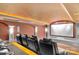 Home theater with tiered seating, large projection screen, and recessed lighting at 3255 Lake Pointe Dr, Belmont, NC 28012