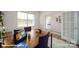 Home office with wood desk and French doors at 3680 Charles Nw St, Conover, NC 28613
