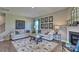 Spacious living room with sectional sofa and large area rug at 3686 Charles Nw St, Conover, NC 28613