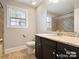 Bathroom with granite vanity and bathtub at 4624 Pebble Run Dr, Matthews, NC 28105