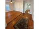 Spacious living room showcasing hardwood floors and a view of the hallway at 605 W Mountain St, Kings Mountain, NC 28086